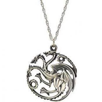 Colgante de Plata de Ley Juego de Tronos Targaryen de la Colección Noble