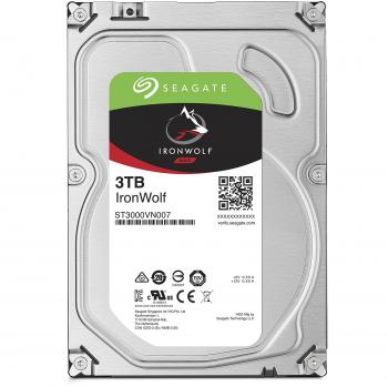Seagate IronWolf, 3 TB, NAS Internal Hard Drive HDD, 3.5 Inch SATA 6 Gb/s 64 MB Cache for RAID NAS, and Three-year Rescue Services