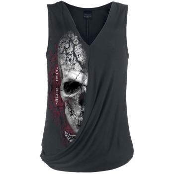 Alchemy England Devil Skull Pact Top Mujer Negro