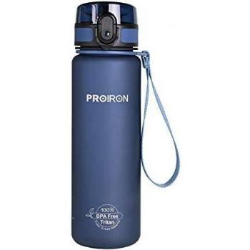 PROIRON Botella Agua Deporte Tritan Sin BPA Botella Reutilizable para Senderismo al Aire Libre, Viajes de Campamento 500ml