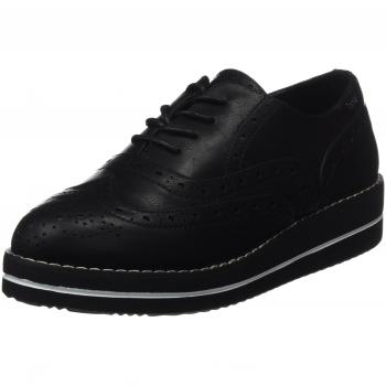 MTNG Camila, Zapatos de Cordones Oxford para Mujer, Negro