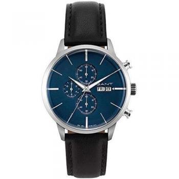 Gant Mens Analogue Quartz Watch with Leather Strap 7630043923627