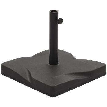 vidaXL Base Cuadrada de Sombrilla Negra 20 kg Soporte Paraguas Parasol Mueble