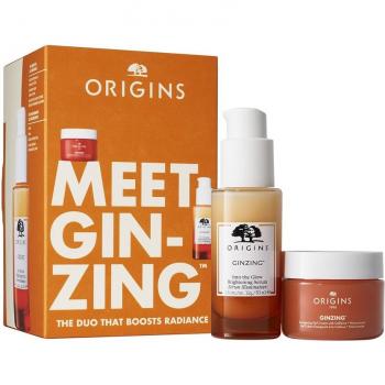 Estuche de Regalo Duo Potenciador De Luminosidad Ginzing Pair Origins - Contiene dos productos: Gel Hidratante Energizante GinZing y Crema Hidratante Energizante GinZing, formulados con extracto de