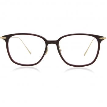 Linda Farrow COFFEY LF53A Asian Fit C3 Men's Eyeglasses Burgundy Size 58 - Frame Only - Blue Light Block Available