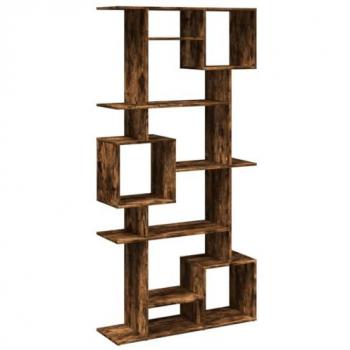 Estantería de madera de ingeniería roble ahumado 92x29x188 cm