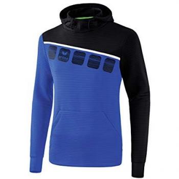 Erima 5-C Hoodie New Royal / Black / White 128 cm unisex