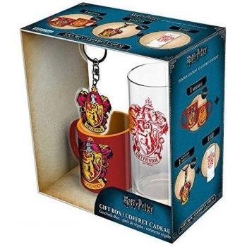 Set Regalo Gryffindor. Harry Potter. Vaso, Taza y Llavero