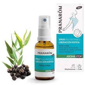 Pranarôm Spray Instantáneo, liberación rápida, calma y relaja, deshabituación, efecto rápido de los aceites esenciales de copaiba, pimienta negra y hierbabuena, 15 ml