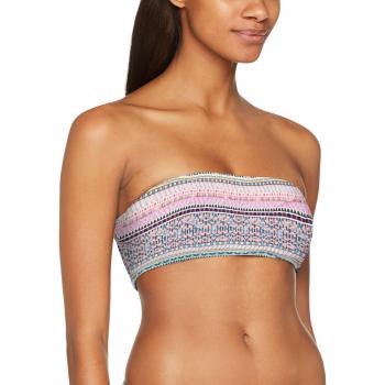 O 'Neill Bikini Top Bikinis, mujer, Bandeau bikini top, Pink Aop W/ Blue