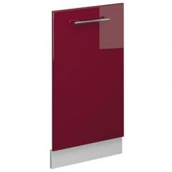 Panel frontal para lavavajillas Fame-Line, Burdeos alto brillo, 45 cm sin encimera