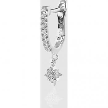 Pendiente mini AGATHA PARIS Estrella de Plata y Circonio