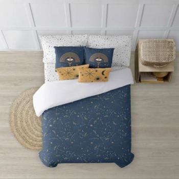 Funda Nórdica 100% Algodón Modelo Camden Multicolor 175 Hilos 220 x 220 cm para Cama de 135/140 con Botones