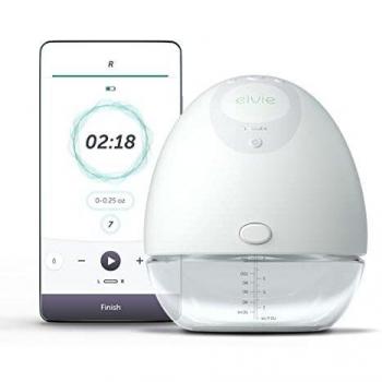 Elvie Single Pump - Sacaleches Eléctrico Portátil con Tecnología Innovadora y Control vía App