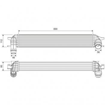 Intercooler VALEO 818696 para Renault Laguna III