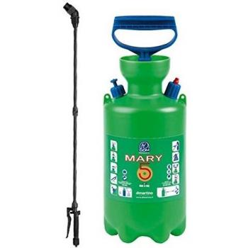 Pompa a presión de plástico anticorrosión Mary 5 lt con accesorios