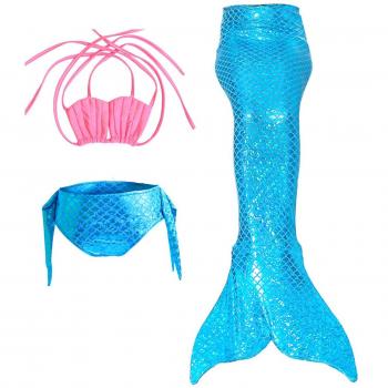 Le SSara Sea-maid trajes de baño sirena concha traje de baño 3pcs Bikini las niñas establece