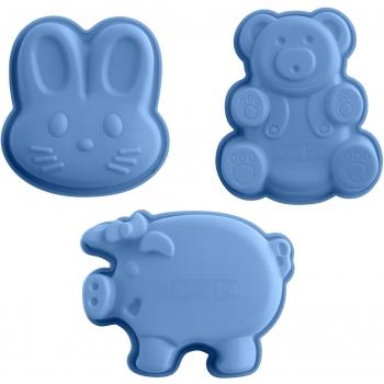 Quid Prepara Silik - Set de 3 moldes con diseño de Animales