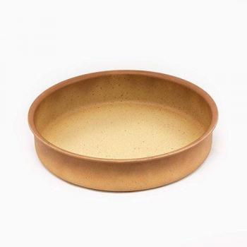 Cazuela Baja sin Tapa Aluminio Forjado Terracota 16cm inducción