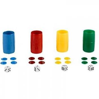 Falomir Set Completo de 4 cubiletes de plástico