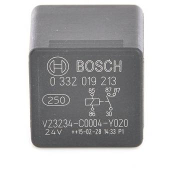 Relé BOSCH 0 332 019 213 - Mini relé de 24 V, 20 A, 2x87, IP5K4, temperatura de funcionamiento de -40 ° a 85 °C, relé