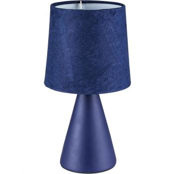 Lámpara de Mesa Moderna Azul E14 Tela Rabalux Nalani