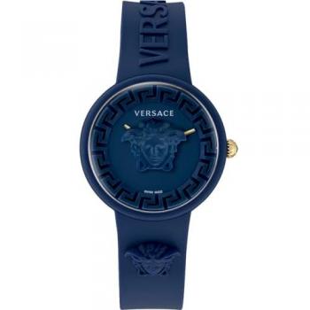 Versace Medusa Pop Unisex Blue Silicone Watch VE6G00623 - Water Resistant 5 Bar
