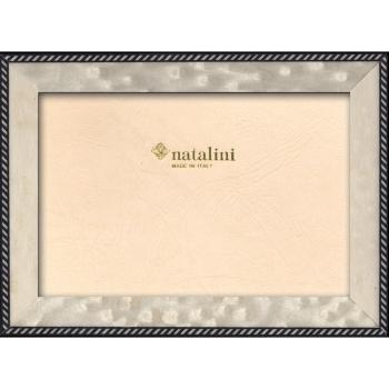 Natalini OBL Bianco 13X18 Marco de Fotos con Soporte para Mesa, Tulipwood, Blanco, 13 X 18 X 1,5