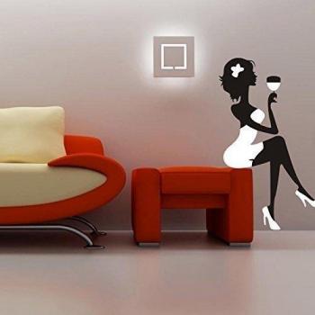 Vinilo Decorativo SEXY LADY-Blanco y negro-Unica