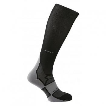 Calcetines de compresión Hilly Pulse, color negro y gris, tamaño M (UK 6-8.5), modelo largo