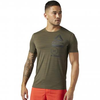 Reebok Actvchl Zoned Grphc Tee Camiseta, Hombre, Verde
