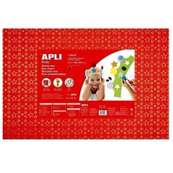 APLI Kids Goma EVA especialidad, Espuma, Estrellas, 600 x 400 mm