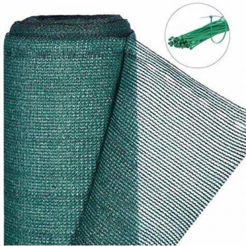 Red de protección y privacidad para cercas, HDPE, resistente a UV y al clima, 2 x 30 m, verde - Relaxdays