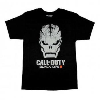 Camiseta Negra Calavera Call of Duty Black Ops 2 Talla L