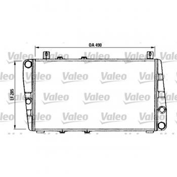 Enfriador de refrigeración del motor VALEO 730375
