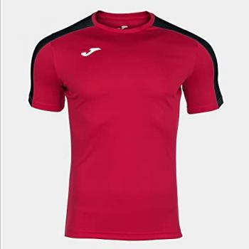 Camiseta de fútbol Joma Academy III manga corta hombre/niño rojo negro
