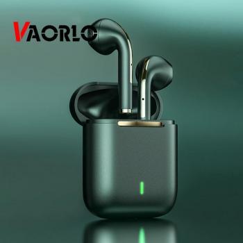 Auriculares Bluetooth Estéreo VAORLO J18 TWS Inalámbricos Verdaderos Manos Libres para Teléfono Móvil Verde