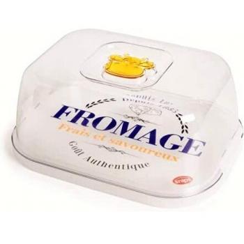 Recipiente para Queso 3L Snips, Hecho en Italia, 27x20x11 cm, con Decoración Blanca