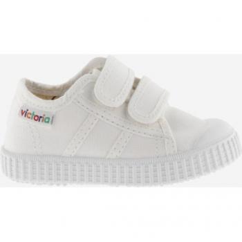 Victoria 1915 Zapatillas de lona para niños con doble cierre adherente y puntera de goma