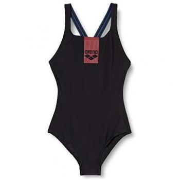 ARENA Bañador 1P Basics Swim Pro Back One Piece Sport, Mujer, Black/Shark, 40