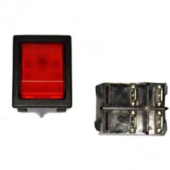 Interruptor luminoso empotrado retractilado
