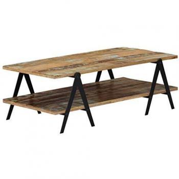 vidaXL Coffee Table 115x60x40 cm Solid Reclaimed Wood