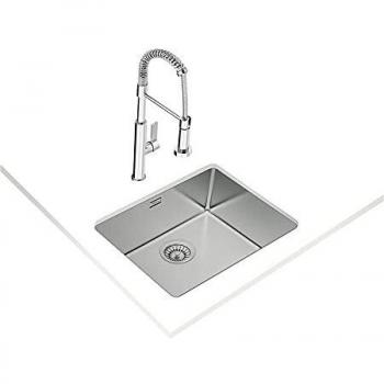 Teka 115000005 Kitchen Sink Made of Stainless Steel with a Single Bowl Linea RS15 50.40 3½ W/OVF SP-115000005