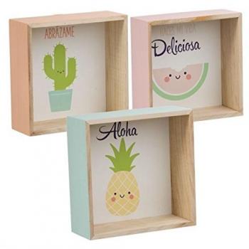 Set De 3 Estantes Madera Infantil 3M
