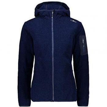 CMP Chaqueta Jacquard de punto para mujer, color azul marino, talla 48