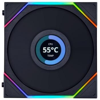 Ventilador CPU Lian Li UniFan TL LCD Reverse ARGB 120mm Black