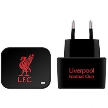Official Liverpool Football Club Liverbird Red Crest & Liverbird Black EU Charger & Micro-USB Cable for Huawei Stream S 302HW