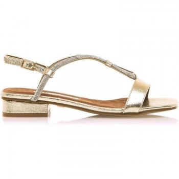 Sandalias de mujer en sintético con tiras brillantes