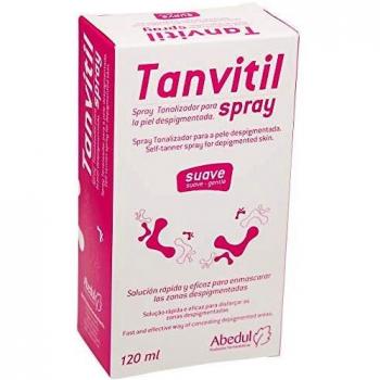 Maquillaje para las Manchas Blancas TANVITIL Spray Suave | 120 ml | Spray Corrector Tonalizador Para Camuflar la Despigmentación en Manchas Corporales Grandes e Irregulares