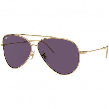 Ray-Ban RBR0101S Aviator Reverse 001/1A Unisex Pilot Sunglasses Gold Size 59